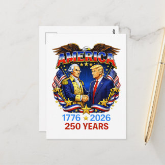 250 år Amerika Jubileum 250-årsjubileum Vykort