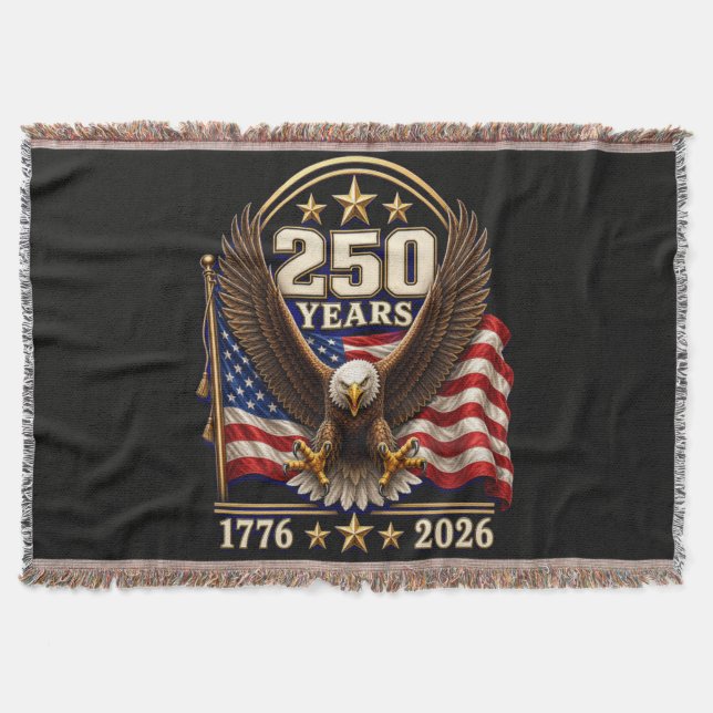 250 år Amerika Jubileum 250:e Filt (Framsidan)