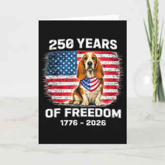 250 år Amerika jubileum Bet Hound 250-årsjubileum Kort