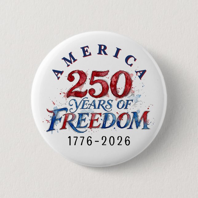 250 år Amerika jubileum  Knapp (Framsida)