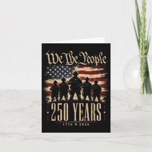 250 år Amerika Patriotisk 4:e juli 250 Kort