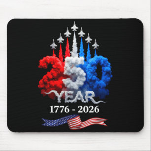 250 år amerikansk 1776 2026 250-årsdag 4:e juli musmatta