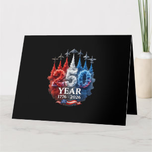 250 år amerikansk 250-årsjubileum USA patriotisk 4 Kort