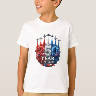 250 år amerikansk 250-årsjubileum USA patriotisk 4 T Shirt