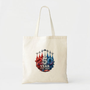250 år amerikansk 250-årsjubileum USA patriotisk 4 Tygkasse