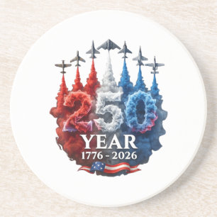 250 år amerikansk 250-årsjubileum USA patriotisk 4 Underlägg