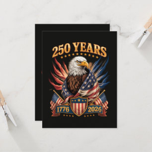 250 år amerikansk 250-årsjubileum Usa patriotisk Inbjudningar