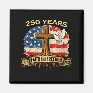 250 år amerikansk 250-årsjubileum Usa Us Flagga 4 Magnet