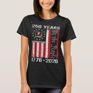 250 år amerikansk 250-årsjubileum usa us flagga 4 t shirt