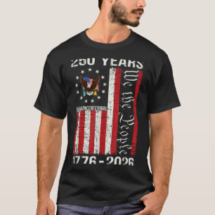 250 år amerikansk 250-årsjubileum usa us flagga 4 t shirt