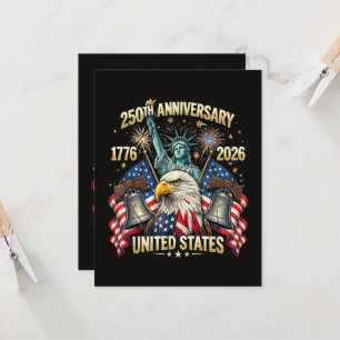 250 år amerikansk årsdag 1776-2026 USA Flagga Inbjudningar