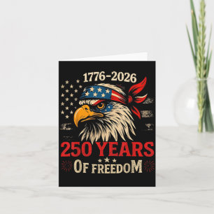 250 år Amerikansk flagg jubileum USA 250-årsjubile Kort