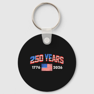 250 år amerikansk flagga 1776 2026 250-årsjubileum nyckelring