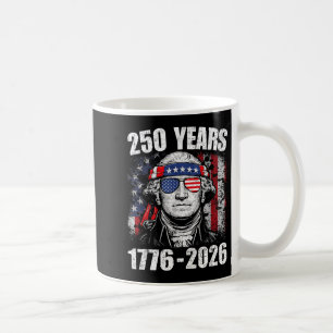250 år amerikansk flagga 250-årsjubileum USA 4:e Kaffemugg