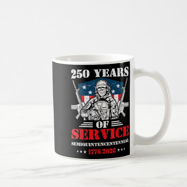 250 år amerikansk flagga 4 juli 2026 1776 män kaffemugg (Höger)