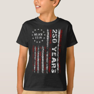 250 år amerikanska 1776 2026 250-årsjubileum usa t shirt