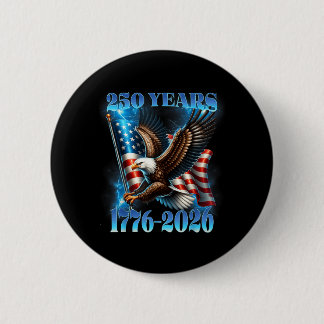 250 år amerikanska 1776 2026 250:e USA Patriotisk Knapp