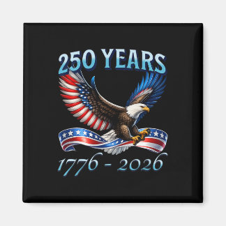 250 år amerikanska 250-årsjubileum 1776-2026 4:e magnet