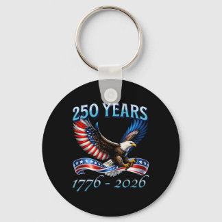250 år amerikanska 250-årsjubileum 1776-2026 4:e nyckelring