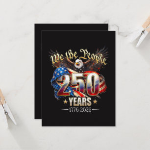 250 år amerikanska 250-årsjubileum 4 juli inbjudningar