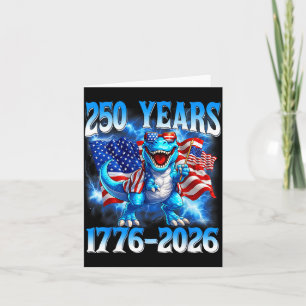 250 år amerikanska 250-årsjubileum USA 4 juli Kort