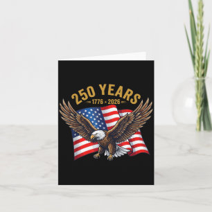 250 år amerikanska årsdag 1776-2026 Eagle USA Kort