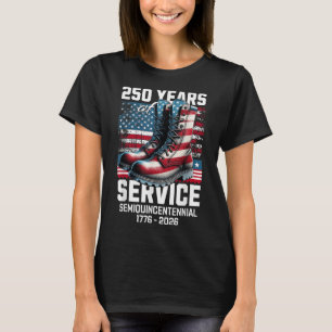 250 år Amerikanska årsdagen 250:e självständighets T Shirt