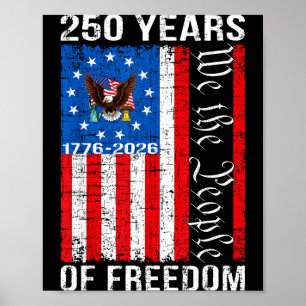 250 år amerikanska årsdagen 250:e usa flagga 4:e poster