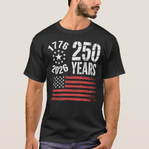 250 år av Amerika 1776-2026 T Shirt