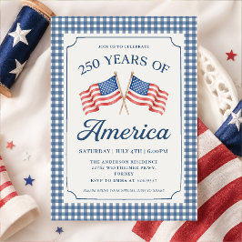 250 år av Amerika Festinbjudan Inbjudningar