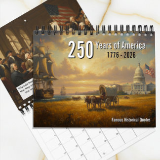 250 år av Amerika, Patriotiskt, Amerikansk histori Kalender