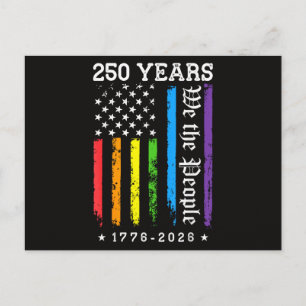 250 år av amerikansk 250-årsjubileum US HBT-fö Vykort