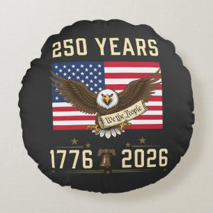 250 år av amerikansk arv 1776 2026 rund kudde