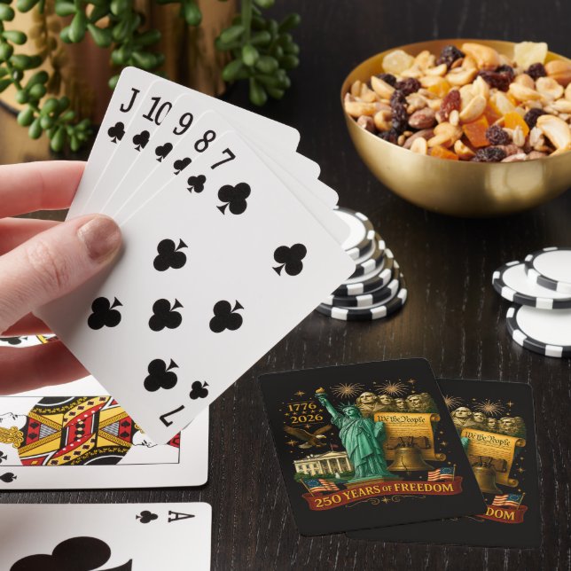 250 år av amerikansk frihet casinokort (På plats)