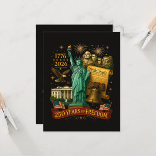 250 år av amerikansk frihet inbjudningar