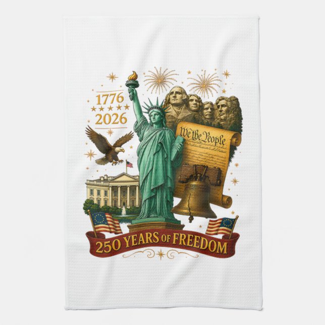 250 år av amerikansk frihet kökshandduk (Vertikal)