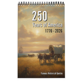 250 år av amerikansk kalender, amerikansk historia kalender