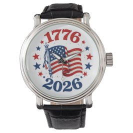 250 år av amerikansk självständighet Patriotisk fl Armbandsur