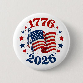 250 år av amerikansk självständighet Patriotisk fl Knapp