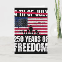 250 år av att försvara frihet Patriotisk amerikans
