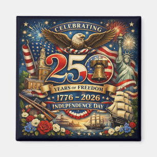 250 år av frihet (1776–2026) magnet