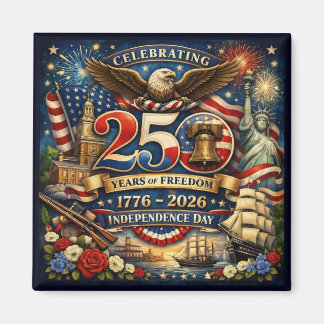 250 år av frihet (1776–2026) magnet