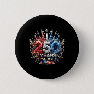 250 år av frihet 1776 2026 Patriotisk amerikansk l Knapp