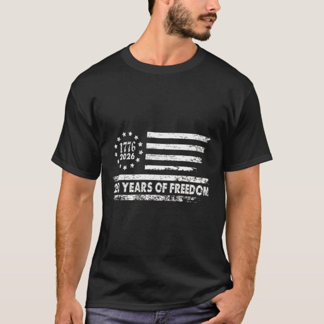 250 år av frihet 1776 2026  t shirt (Framsida)