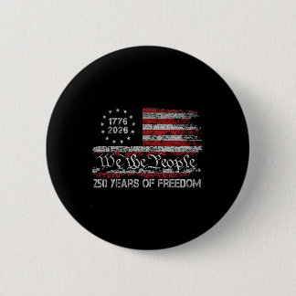 250 år av frihet 1776 2026 Usa Flagga 250-årsdag Knapp