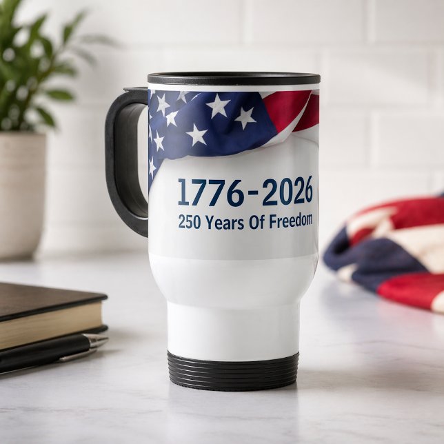 250 År Av Frihet 1776 Amerikansk Flagga Resemugg (Skapare uppladdad)