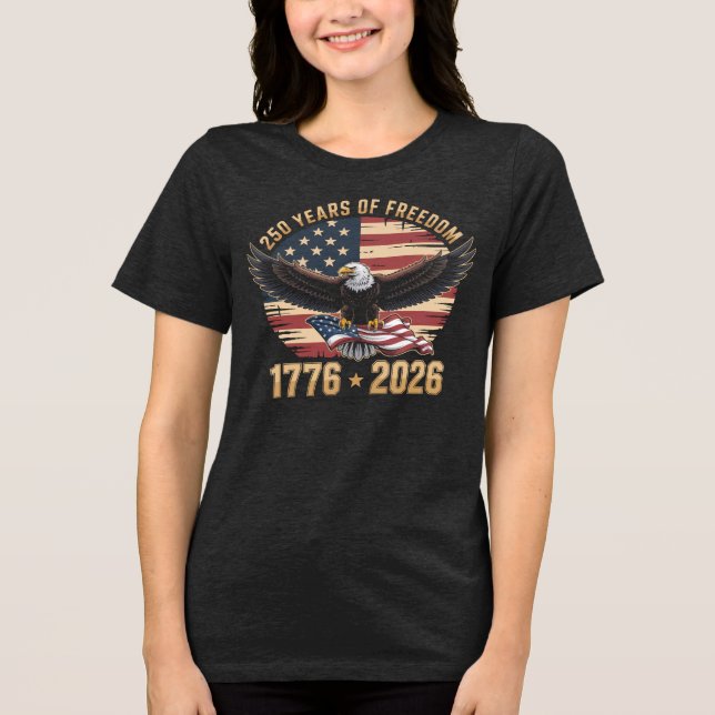 250 år av frihet 4:e juli t shirt (Framsida)