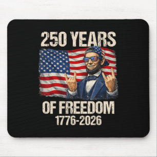 250 år av frihet Abraham Lincoln amerikansk flagga Musmatta