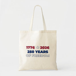 250 år av frihet Amerika 1776 2026 Patriotiskt  Tygkasse