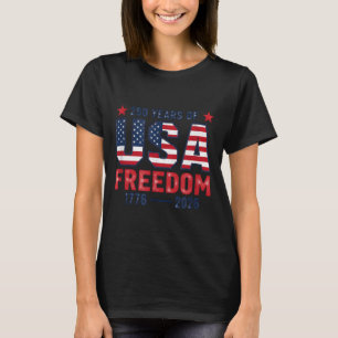 250 år av frihet amerikansk 1776 2026 250:e USA T Shirt